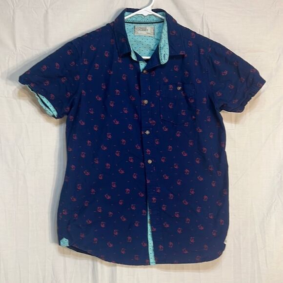 Free planet palm tree beach style button down shirt‎ - Picture 1 of 4